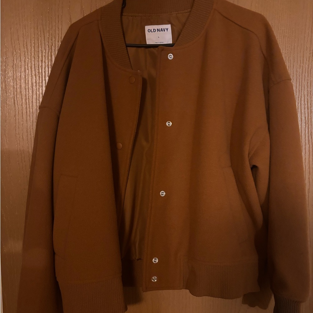 Old Navy Brown Snap-Front Jacket